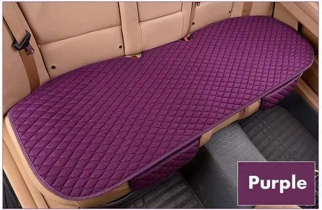Leinen Autositzbezug Four Seasons Vorne Hinten Flachs Kissen Atmungsaktive Matte Pad Auto Zubehör Universalgröße