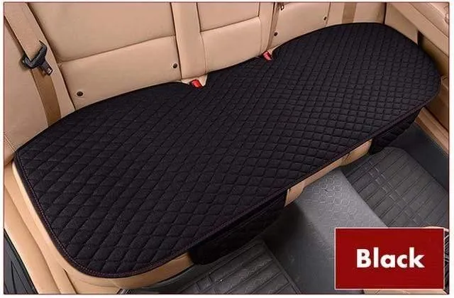 Leinen Autositzbezug Four Seasons Vorne Hinten Flachs Kissen Atmungsaktive Matte Pad Auto Zubehör Universalgröße