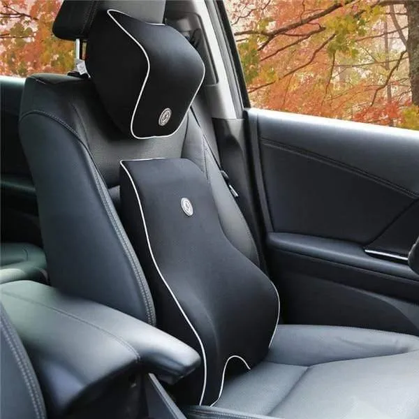 1Set Auto Autositz Unterstützt Lendenkissen Kopfstütze Nackenstütze Memory Foam Kreuzschmerzen Orthopädie Körperkissen