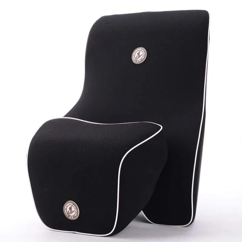 1Set Auto Autositz Unterstützt Lendenkissen Kopfstütze Nackenstütze Memory Foam Kreuzschmerzen Orthopädie Körperkissen