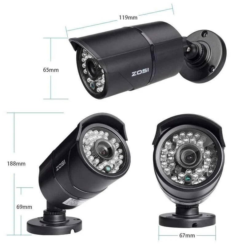 HD 1080P 16 CH CCTV-Kamera-Sicherheitssystem im Außen-/Innenbereich mit 16-teiligem Kamera-Videoüberwachungs-DVR-Kit