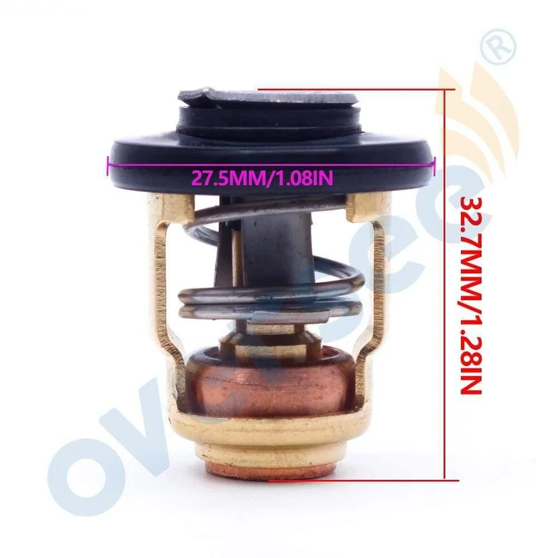 66M-12411 Thermostat 60 Grad 140F Für Yamaha Mercury Honda Suzuki 4 Hub Außenborder 6F5-12411-03-00