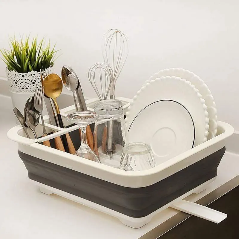 Camper Car Faltbare Dish Rack Geschirr Rack Tragbare Schüssel Rack TPR Waschbecken Design Für Wohnmobil Caravan Boote