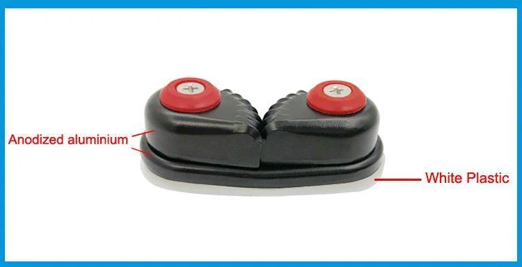 Schwarz eloxiertes Aluminium Nockenklemme Nockenklemme Matic Fairlead Marine Sailing Segelboot Kayak Kanu Beiboot Zubehör