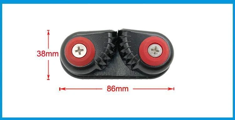 Schwarz eloxiertes Aluminium Nockenklemme Nockenklemme Matic Fairlead Marine Sailing Segelboot Kayak Kanu Beiboot Zubehör