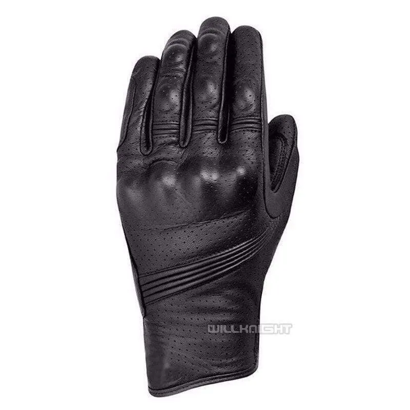 Touchscreen-Handschuhe für Motorradrennfahrer ATV Downhill Cycling Riding Genuine Leather Gloves