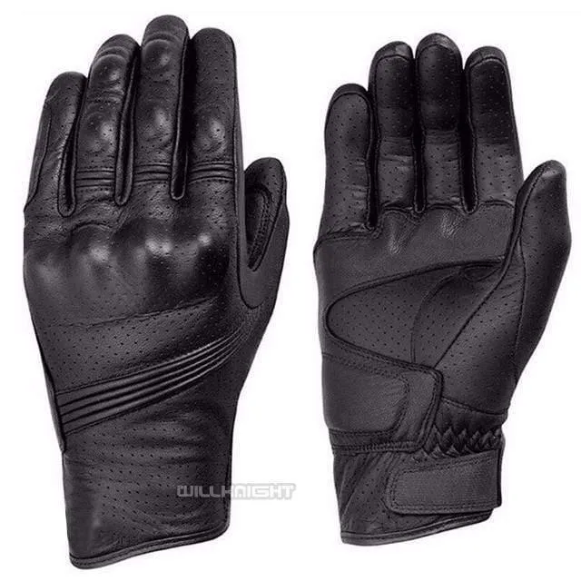 Touchscreen-Handschuhe für Motorradrennfahrer ATV Downhill Cycling Riding Genuine Leather Gloves