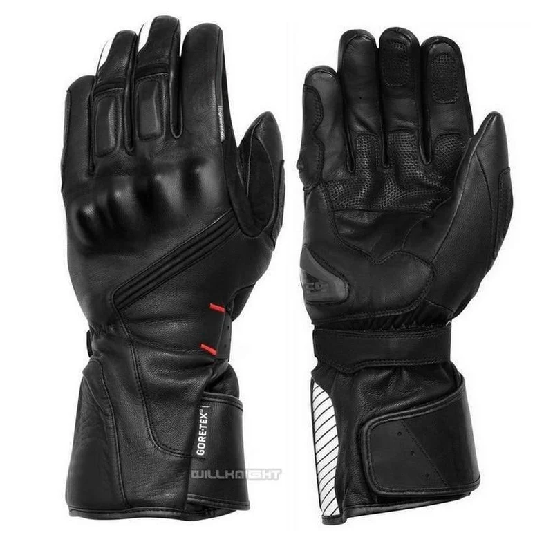 100% Wasserdichte Handschuhe Motorradschutz ATV Riding Winter Schwarz Echtlederhandschuhe