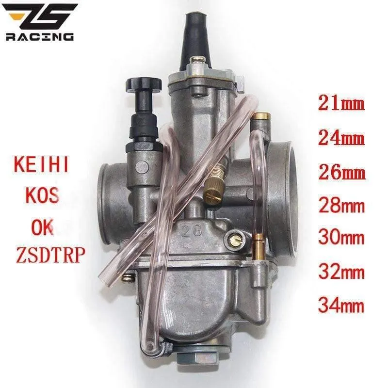 2T 4T Universal Keihin Koso OKO Motorradvergaser Vergaser 21 24 26 28 30 32 34mm Mit Power Jet Für Racing Moto