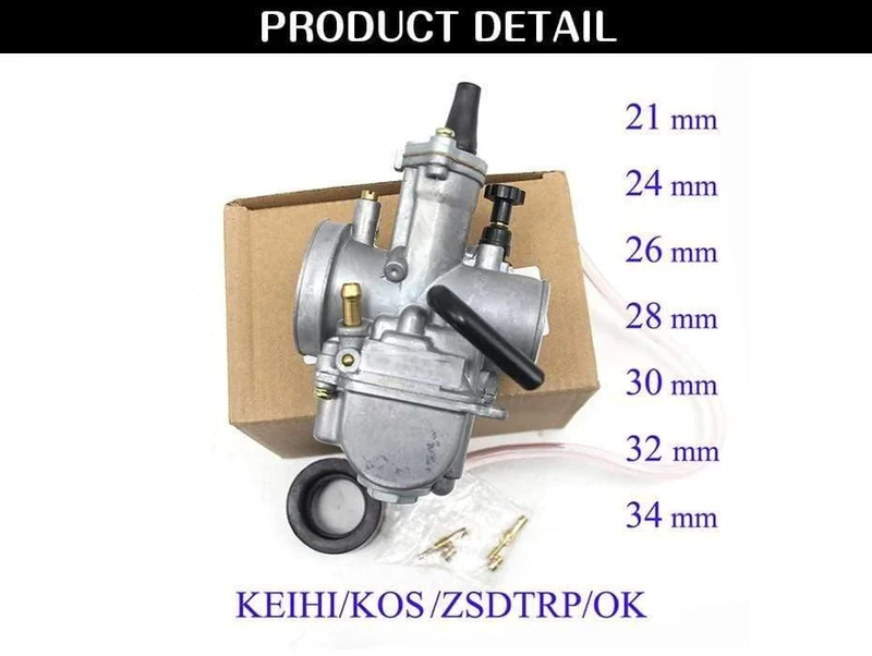 2T 4T Universal Keihin Koso OKO Motorradvergaser Vergaser 21 24 26 28 30 32 34mm Mit Power Jet Für Racing Moto