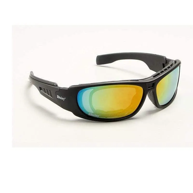 Taktische C6 Gläser Militärbrille Kugelsichere Armee Sonnenbrille Mit 4 Objektiv Männer Schießen Brillen Motorrad Gafas