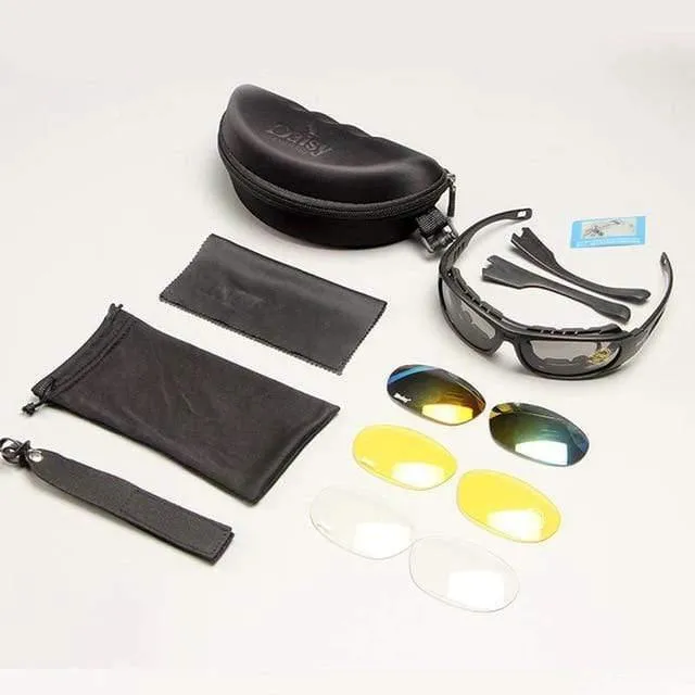 Taktische C6 Gläser Militärbrille Kugelsichere Armee Sonnenbrille Mit 4 Objektiv Männer Schießen Brillen Motorrad Gafas