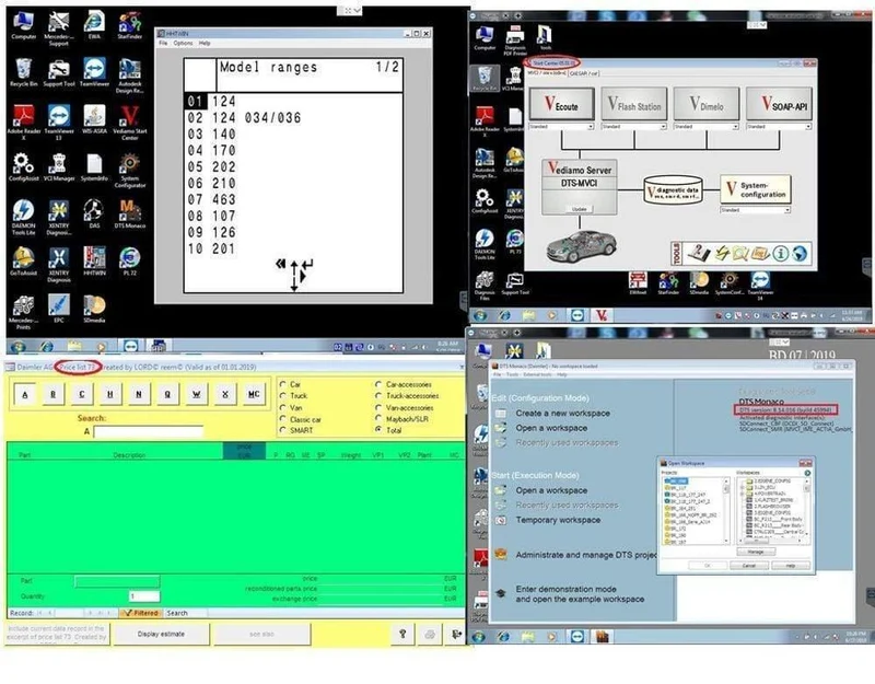 2019.09 MB-Stern C4 C5 SD C4 schließen volle Software an Enthaltenes X-ENTRY / DAS / EPC / WIS / EWA / VEDIAMO / DTS / HHTWIN / PL73 / StarFinder auf HDD / SSD