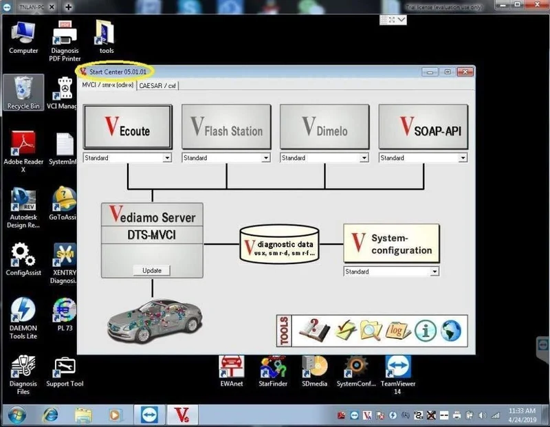 2019.09 MB-Stern C4 C5 SD C4 schließen volle Software an Enthaltenes X-ENTRY / DAS / EPC / WIS / EWA / VEDIAMO / DTS / HHTWIN / PL73 / StarFinder auf HDD / SSD
