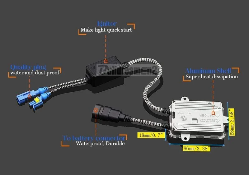 9005 HB3 9006 HB4 H1 H3 H7 H8 H9 H11 881 880 55 W Auto Licht HID Xenon Kit AC Vorschaltgerät Birne Auto Scheinwerfer Nebel Licht