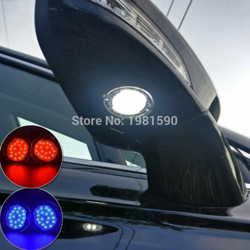 2PCS Auto LED Pfütze Licht für Ford Edge Mondeo MK5 Fusionsflex Explorer Taurus Mustang F150 Auto unter Spiegellampen