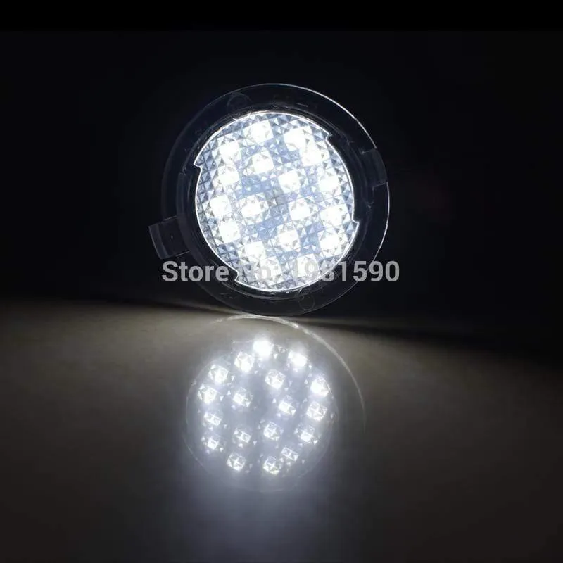 2PCS Auto LED Pfütze Licht für Ford Edge Mondeo MK5 Fusionsflex Explorer Taurus Mustang F150 Auto unter Spiegellampen