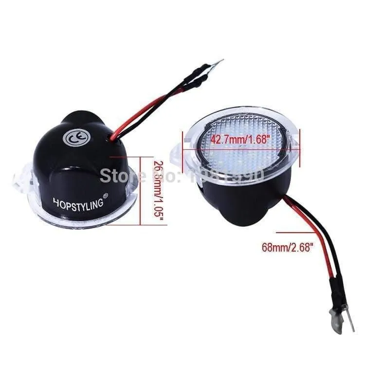 2PCS Auto LED Pfütze Licht für Ford Edge Mondeo MK5 Fusionsflex Explorer Taurus Mustang F150 Auto unter Spiegellampen