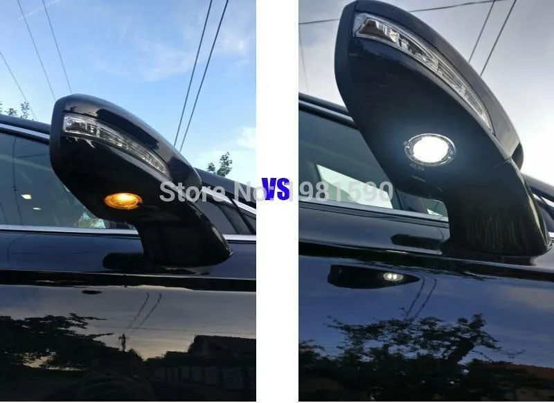 2PCS Auto LED Pfütze Licht für Ford Edge Mondeo MK5 Fusionsflex Explorer Taurus Mustang F150 Auto unter Spiegellampen