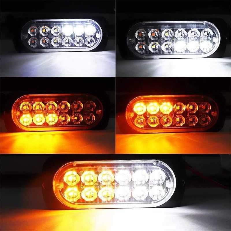 LED-Blitz-Warnlicht, Gitter, blinkend, Pannennotlicht, Motorrad, Auto, LKW, Seitenleuchte, Verkehrssignal, Licht, 12 V, 24 V