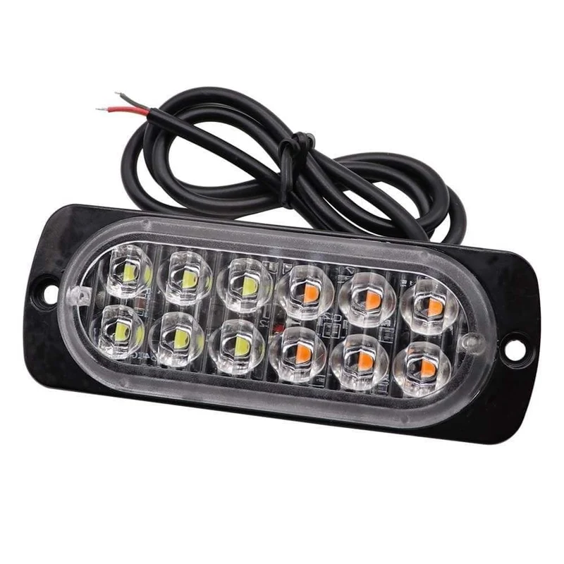 LED-Blitz-Warnlicht, Gitter, blinkend, Pannennotlicht, Motorrad, Auto, LKW, Seitenleuchte, Verkehrssignal, Licht, 12 V, 24 V