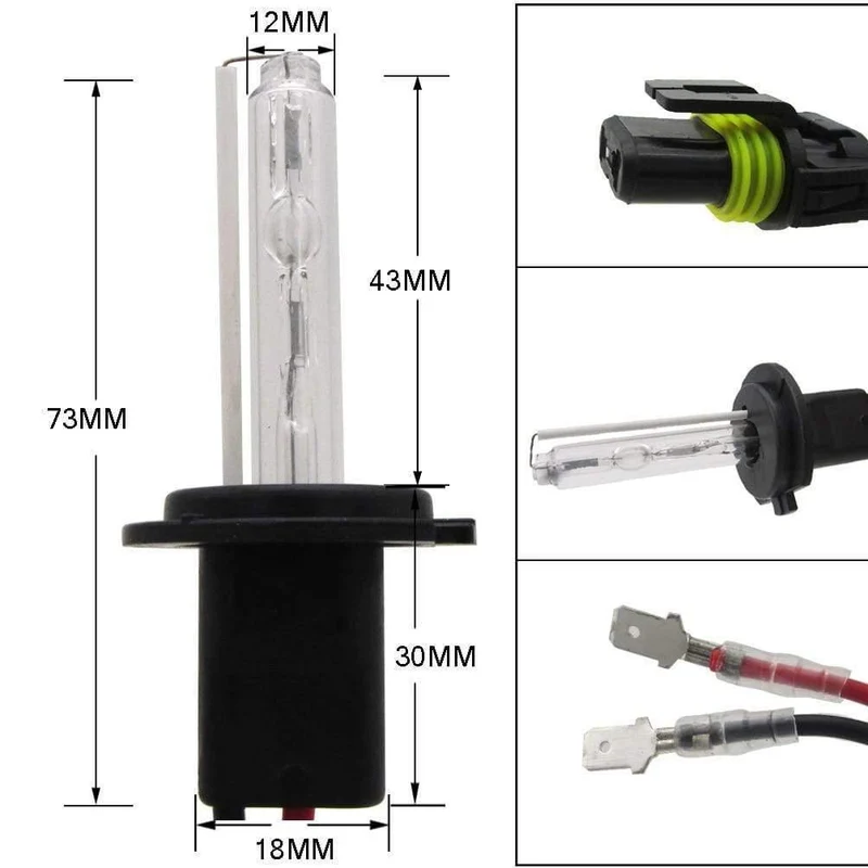 2 Stück Auto H7 00000 HID Scheinwerfer Glühbirne Vorschaltgerät 6000 K/8000 K/10000 K/12000 K Umbausatz 55 W Auto 00000 Scheinwerfer 9–16 V