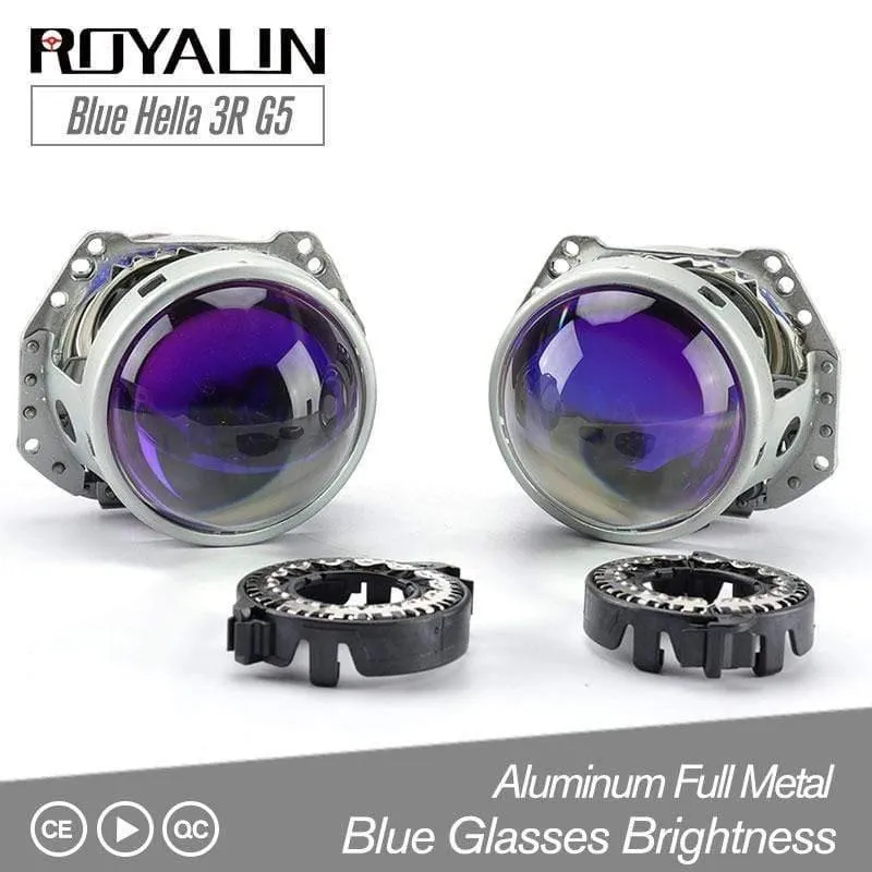 Auto-Styling Blue Hella 3R G5 Bi-Xenon-Scheinwerfer D2S-Projektor 3" Universal Auto D1S D2H Xenon-Lampe Metalllinse Nachrüstung