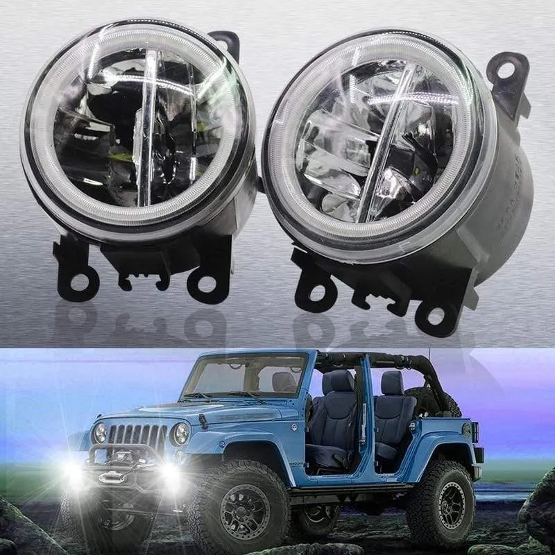 Auto LED Nebelscheinwerfer + Angel Eye DRL Tagfahrlicht 4000LM 12V Für Subaru Forester 2013 2014 2015 2016 2017 2018