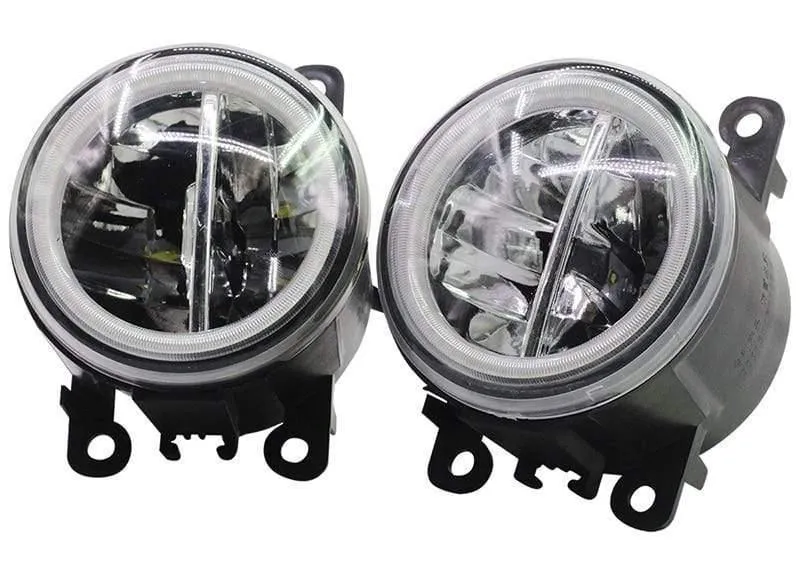Auto LED Nebelscheinwerfer + Angel Eye DRL Tagfahrlicht 4000LM 12V Für Subaru Forester 2013 2014 2015 2016 2017 2018