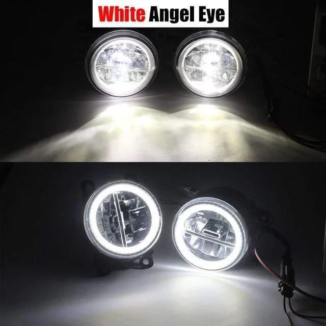Auto LED Nebelscheinwerfer + Angel Eye DRL Tagfahrlicht 4000LM 12V Für Subaru Forester 2013 2014 2015 2016 2017 2018