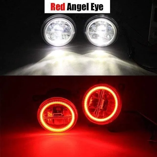 Auto LED Nebelscheinwerfer + Angel Eye DRL Tagfahrlicht 4000LM 12V Für Subaru Forester 2013 2014 2015 2016 2017 2018