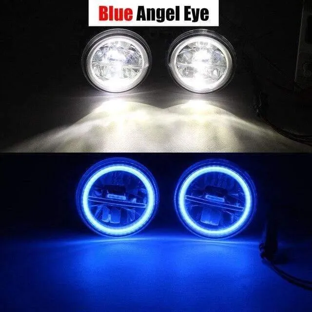 Auto LED Nebelscheinwerfer + Angel Eye DRL Tagfahrlicht 4000LM 12V Für Subaru Forester 2013 2014 2015 2016 2017 2018