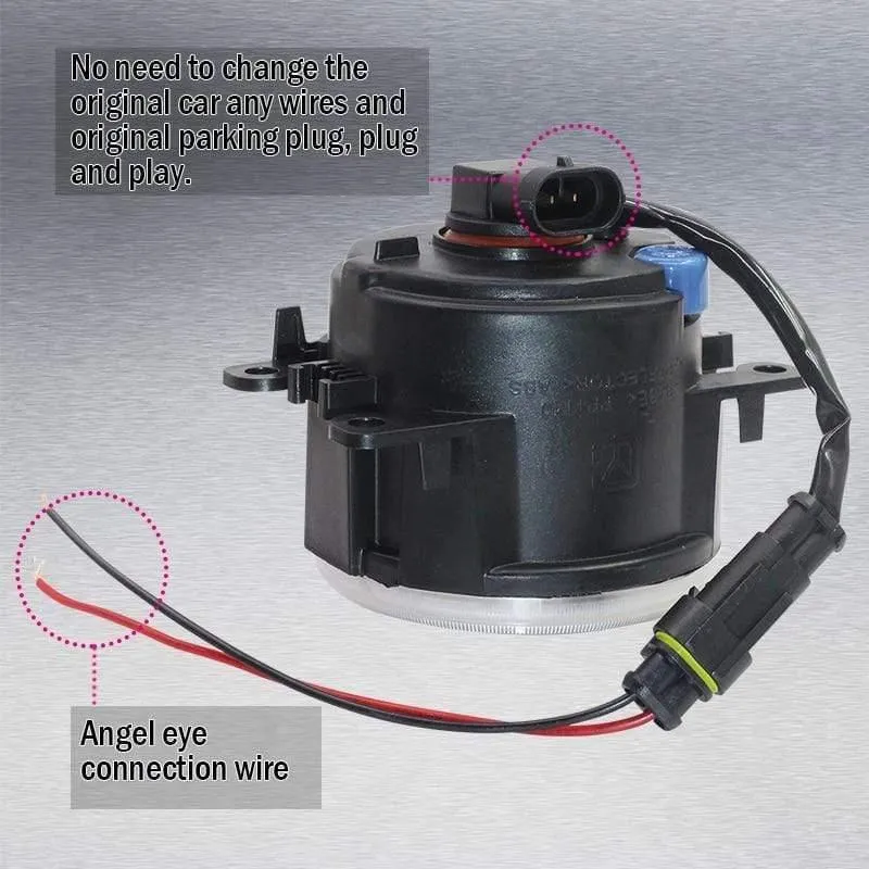 Auto LED Nebelscheinwerfer + Angel Eye DRL Tagfahrlicht 4000LM 12V Für Subaru Forester 2013 2014 2015 2016 2017 2018