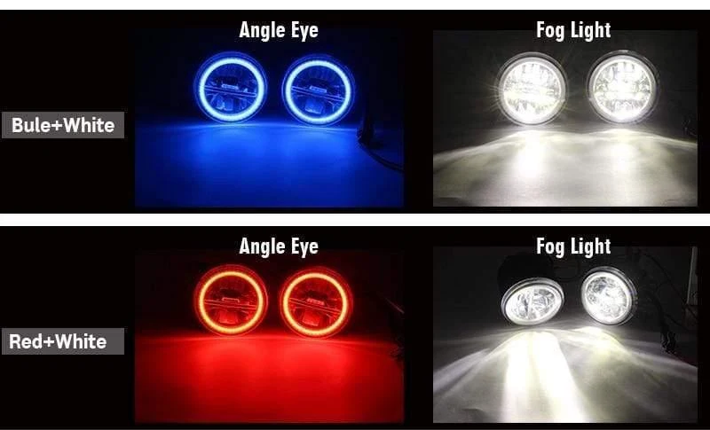 Auto LED Nebelscheinwerfer + Angel Eye DRL Tagfahrlicht 4000LM 12V Für Subaru Forester 2013 2014 2015 2016 2017 2018