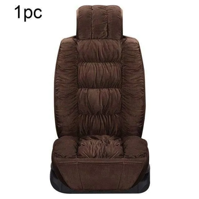 Autositzbezug Plüsch Autositzbezüge Innenraum Sitzkissen Warm Universal Für Winter Protector Teppichmatten Zubehör