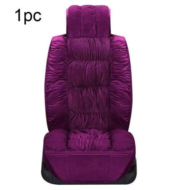 Autositzbezug Plüsch Autositzbezüge Innenraum Sitzkissen Warm Universal Für Winter Protector Teppichmatten Zubehör