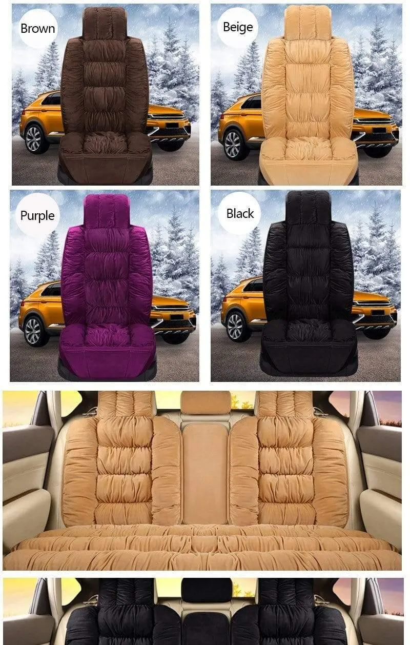 Autositzbezug Plüsch Autositzbezüge Innenraum Sitzkissen Warm Universal Für Winter Protector Teppichmatten Zubehör