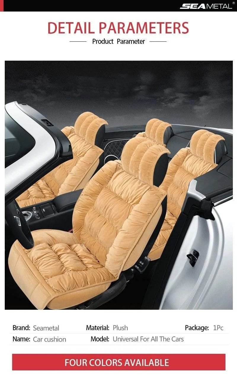 Autositzbezug Plüsch Autositzbezüge Innenraum Sitzkissen Warm Universal Für Winter Protector Teppichmatten Zubehör