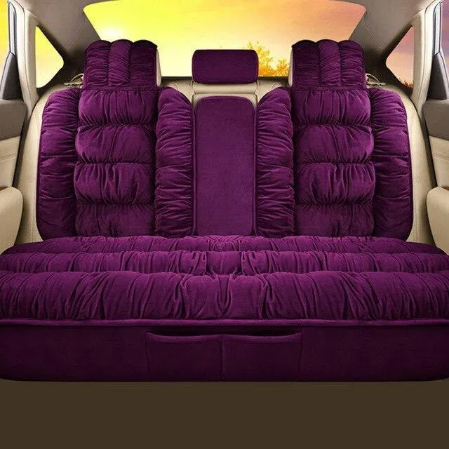Autositzbezug Plüsch Autositzbezüge Innenraum Sitzkissen Warm Universal Für Winter Protector Teppichmatten Zubehör