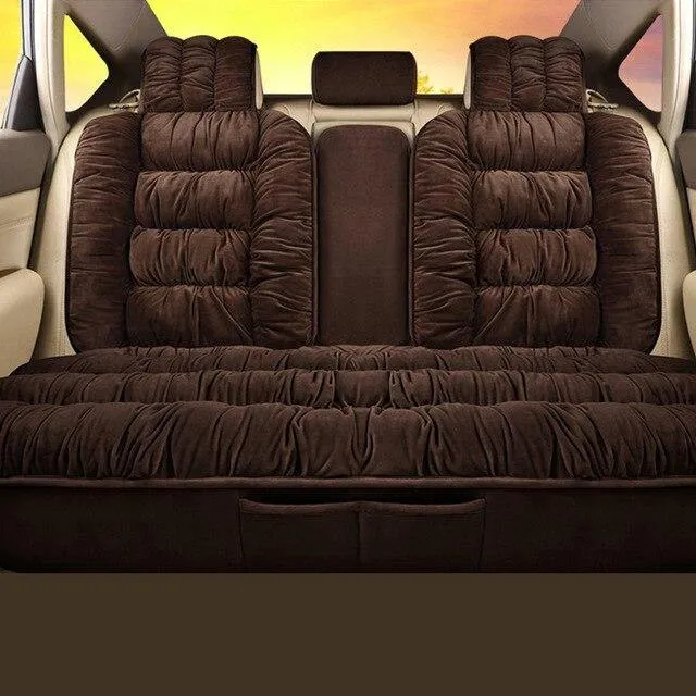 Autositzbezug Plüsch Autositzbezüge Innenraum Sitzkissen Warm Universal Für Winter Protector Teppichmatten Zubehör