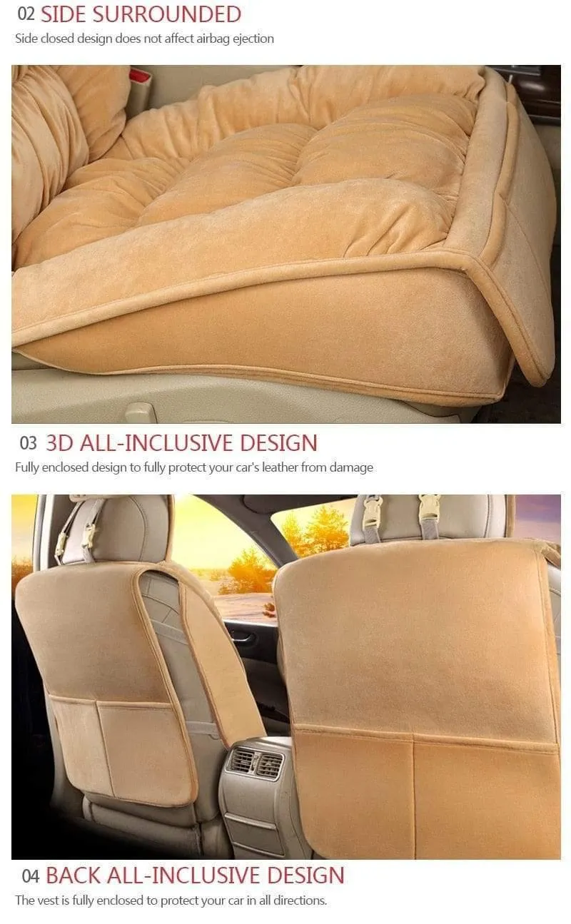 Autositzbezug Plüsch Autositzbezüge Innenraum Sitzkissen Warm Universal Für Winter Protector Teppichmatten Zubehör