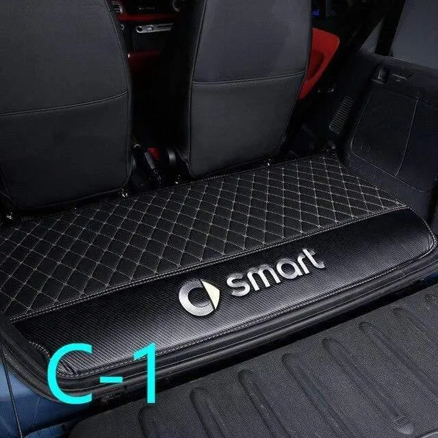 Anti-Schmutz-Pad für den hinteren Heckkasten des Autos für Smart 451 fortwo. Modifikationszubehör, Kofferraumschutzmatte, Logo-Dekoration, Auto-Styling