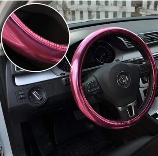 Neue Frauen personalisierte Glühenabdeckung auf dem Lenkrad des Autos / Universal O SHI CAR Lenkradabdeckung