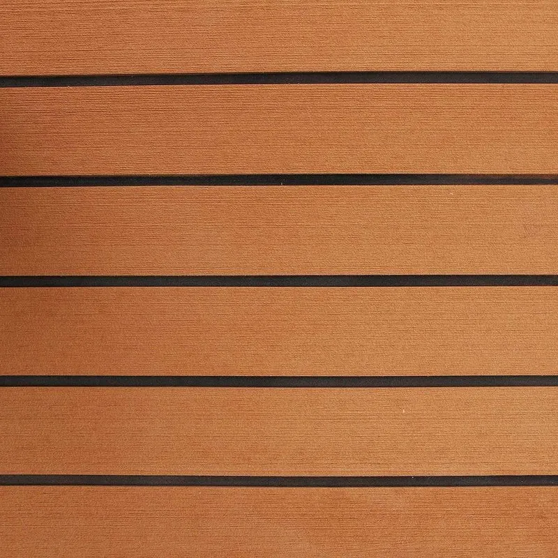 120cmx240cmx5mm Selbstklebender EVA-Schaum-Imitat-Teakholz-Blatt-Boots-Yacht-synthetischer Teakholz-Decking Brown und schwarzer Großhandel