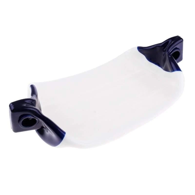 2 Stück UV-geschützter Bootsfender, Vinyl, gerippt, aufblasbarer Stoßfänger, Marine-Dock-Schild, Schutz, PVC, 11 x 40 cm, für Yacht, Schnellboot