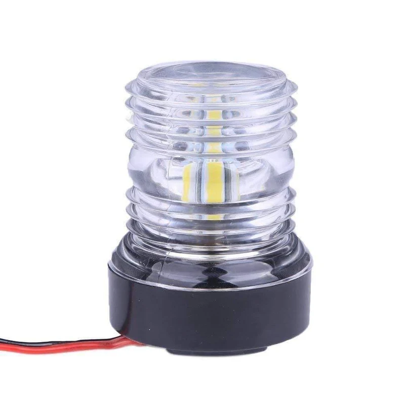 360-Grad-Navigations-Ankerlicht für Boote, superhell, 12 V, Rundumlicht für Boote, weiße Lampe, 6300 K, LED-Navigationslicht