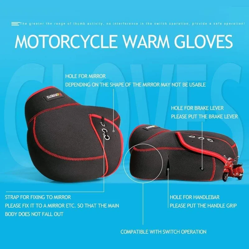 Beinschutz & Handschuhe Universal Motorrad Warme Handschuhe Regen Wind Kälteschutz Feuchtigkeit Knieschutz Winter Quilt Für TMAX 530
