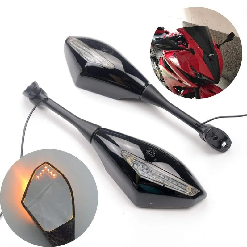 Motorrad LED Blinker Rück Sport Bike Spiegel für Honda CBR 600 900 1000 RR CBR300R CBR500R CBR250R