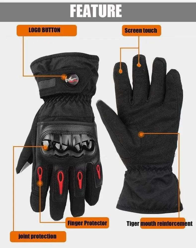 Herren Motorrad Winterhandschuhe Touchscreen Moto wasserdichte Handschuhe Damen Jungen Motorrad Frau Radfahren Schutz Tutelar Handschuh
