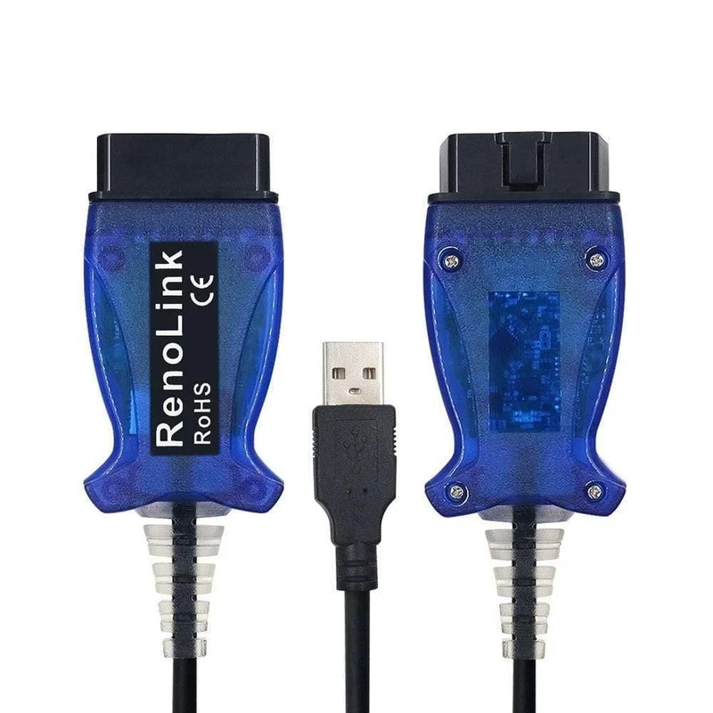 Renollink USB Diagnosekabel Für Renault ECU Programmierschlüssel Programmierung Airbag Reset Reno Link V1.52 OBDII Programmierer